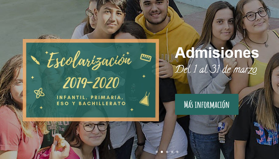Admisión de solicitudes para el curso 2019-2020