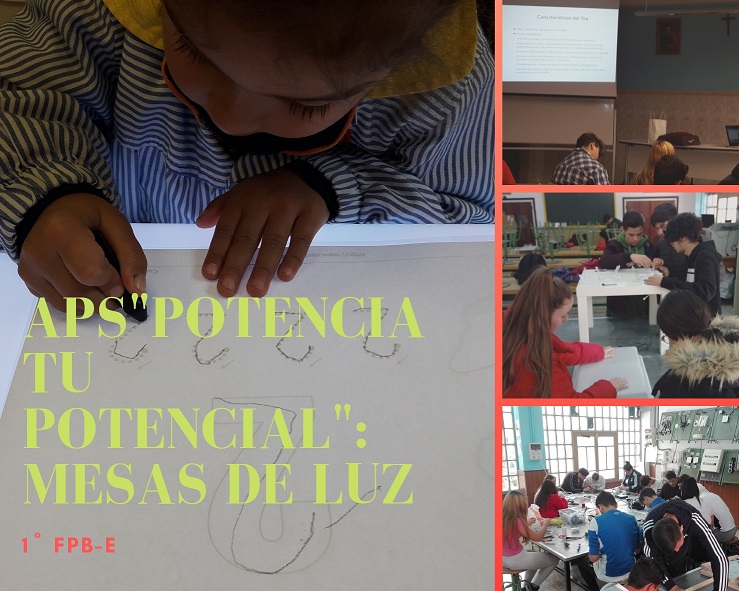 1ºFPBE entrega la primera parte del Proyecto de Aprendizaje Servicio “Potenciando tu potencial”: Mesas de Luz