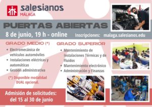 ESCOLARIZACIÓN 21/22: admisión de solicitudes para Ciclos Formativos de Grado Medio, Grado Superior y Formación Profesional Básica.