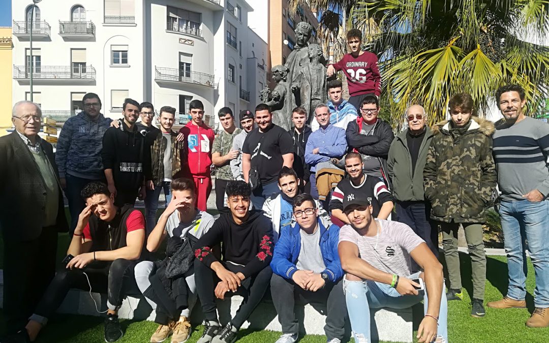 FPB visita el monumento a Don Bosco en Málaga