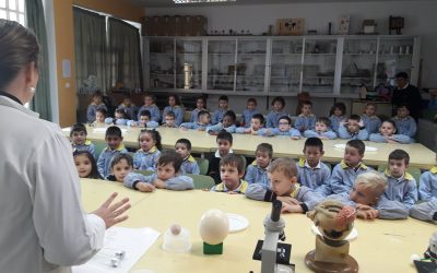 Educación Infantil 5 años visita el Laboratorio de Física y Química de nuestro colegio.