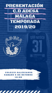 Presentación C.D. ADESA Málaga. Temporada 2019-2020
