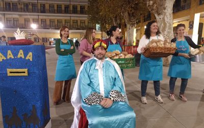 Visita del Paje Real a los chicos de catequesis